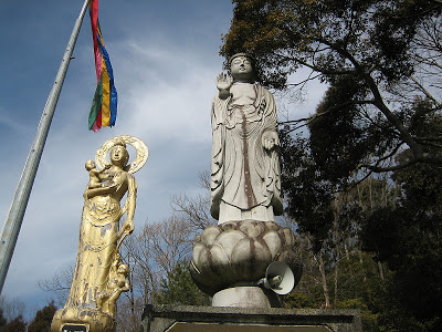 山頂の観音