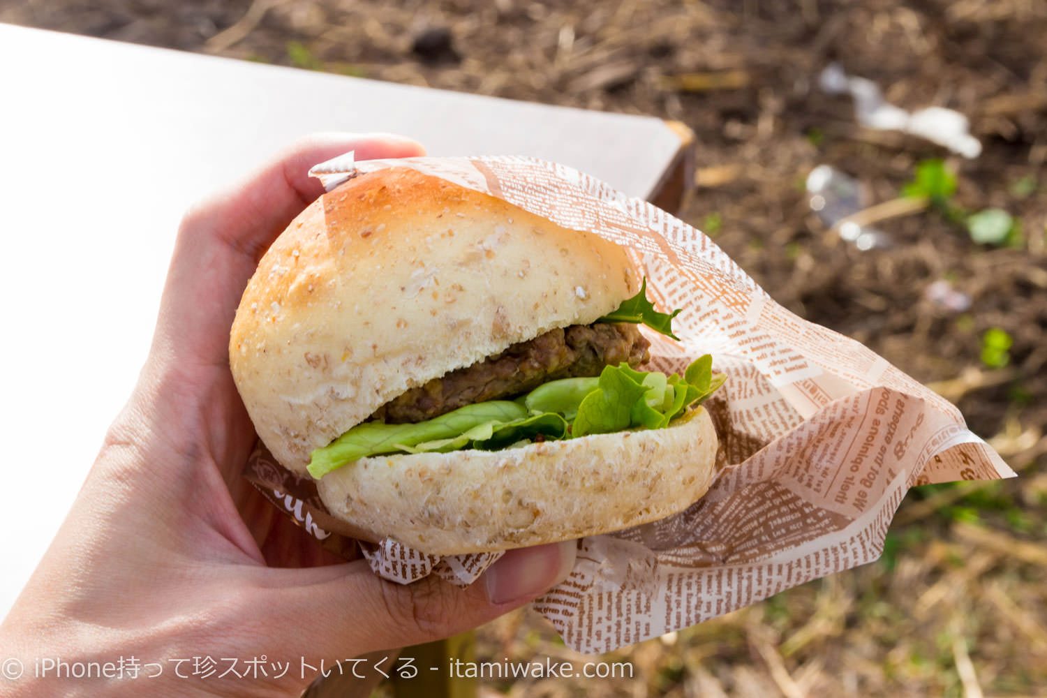 味は普通のハンバーガー