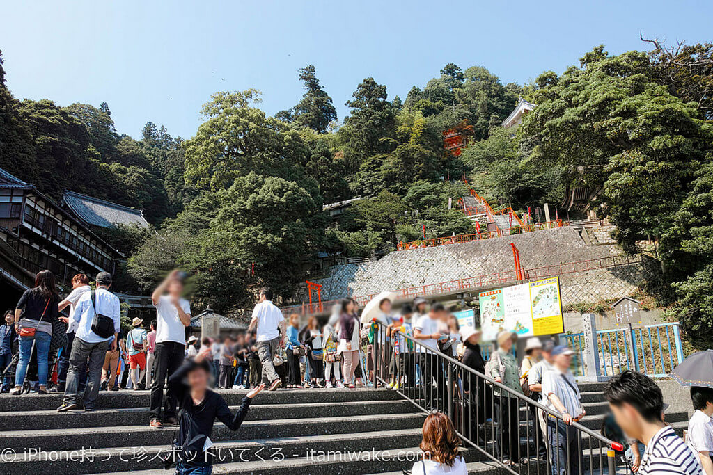 竹生島に上陸